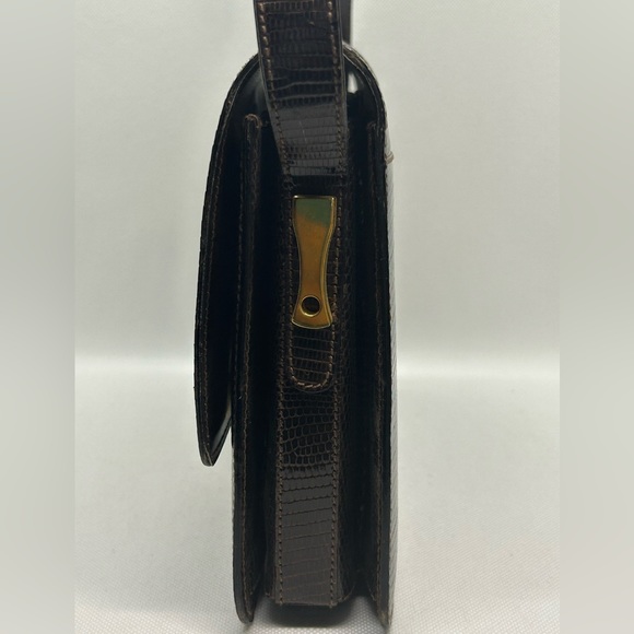 GUCCI Vintage Lizard Crossbody Bag - Picture 4 of 11